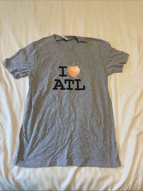 I ❤️ ATL Peach Graphic Tee - Gray